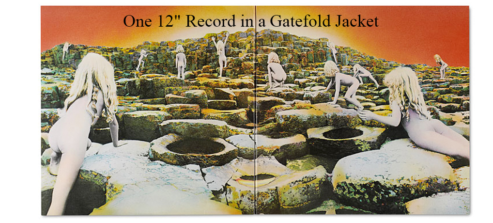 One 12″ Record in a Gatefold Jacket One 12″ Record in a Gatefold Jacket